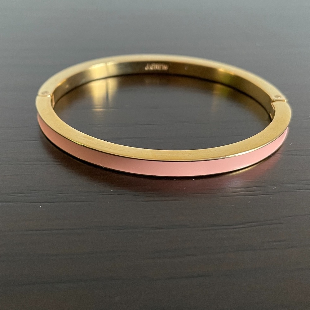 J Crew Pink/Gold Bangle